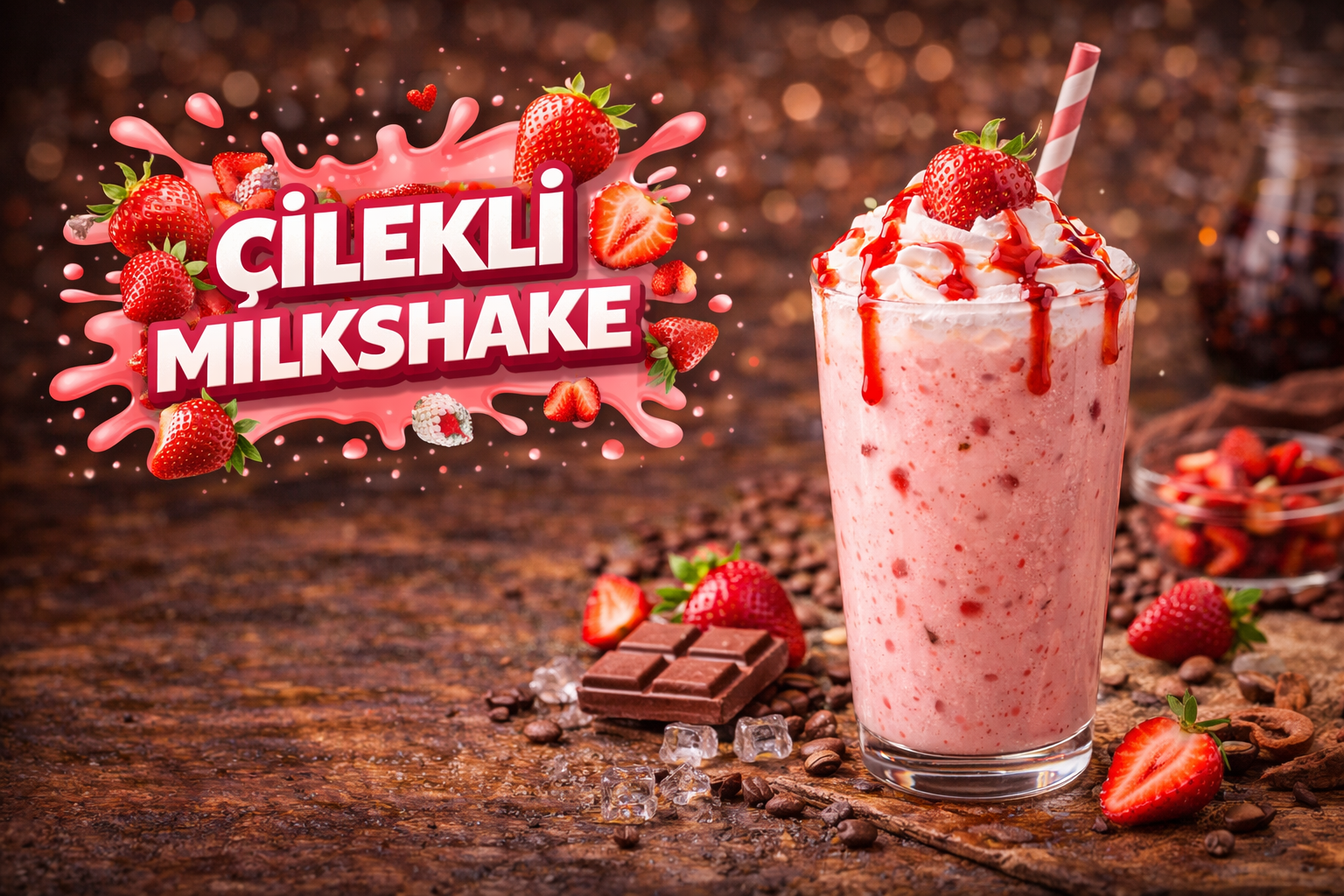 Çilekli Milkshake